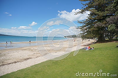 Takapuna Beach Editorial Stock Photo